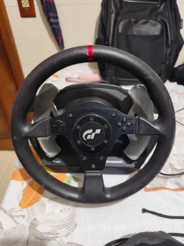 Volante Thrustmaster T500 RS V.5 + Pedaleira T3PA-PRO Inox (Sem Fonte)