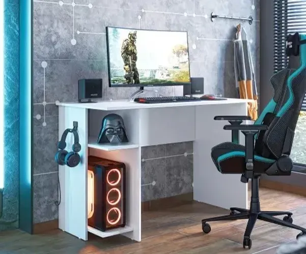 Mesa Gamer para Escritório com Nichos (MEGA OFERTA)!