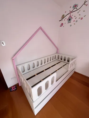 Bicama menina casinha infantil 