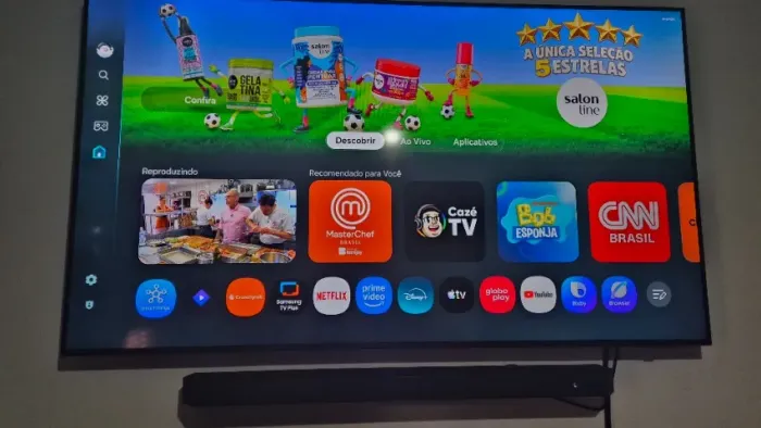 TV Samsung 75 Polegadas + Soundbar samsung HW Q930D