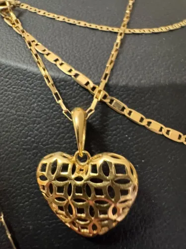 Corrente Piastrine de ouro 2.09g 18k procedência garantia eterna