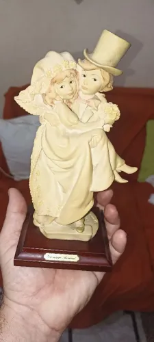Rara Estatueta Giuseppe Armani - Sposini "Just Married" (Itália, 1973/1988)