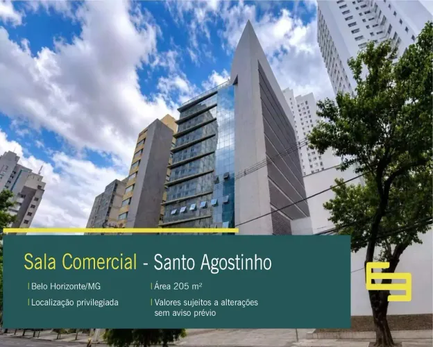 Sala Comercial para alugar no Bairro Santo Agostinho em Belo Horizonte/MG