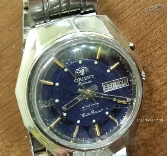 orient automatico azul escuro