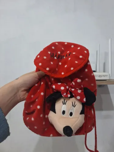 Bolsa infantil de pelúcia Minnie Mouse Disney Mickey original