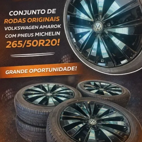 Conjunto rodas originais volkswagen 265/50R20 com pneus Michellin