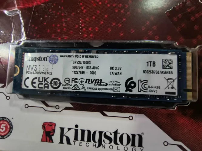 SSD M2 NVMe Kingston NV3 1 TB NOVO