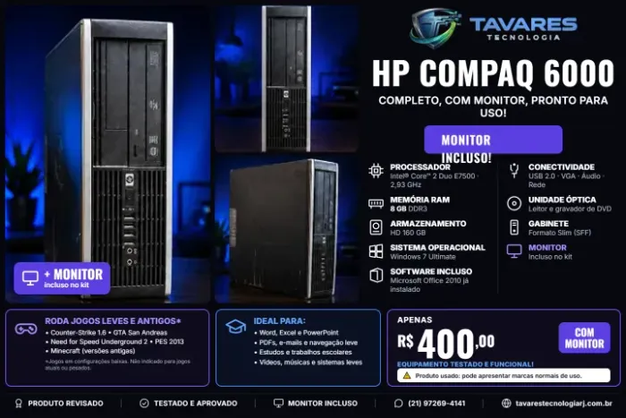 PC HP COMPAQ 8GB