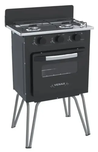 Fogão de duas bocas com forno