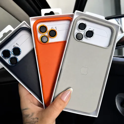 Capa couro iPhone 17 pro Max e iPhone 17 