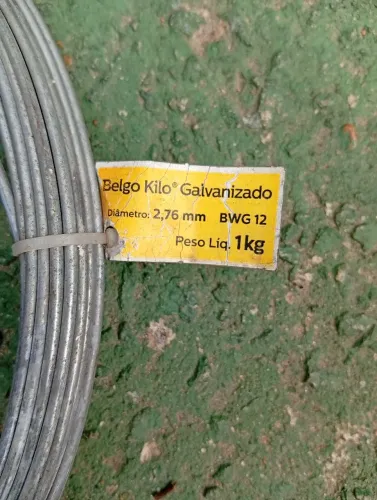 Vendo arame galvanizado belga 2.76