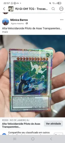 yu-gi-oh Alta-Velocidaroide Piloto de Asas Transparentes Starlight Rare