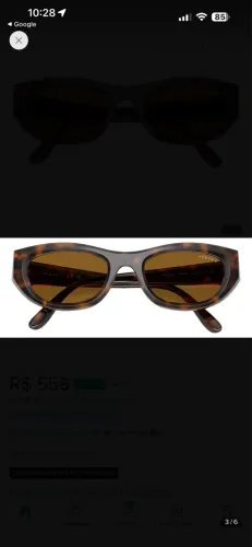 Óculos de sol vogue marrom