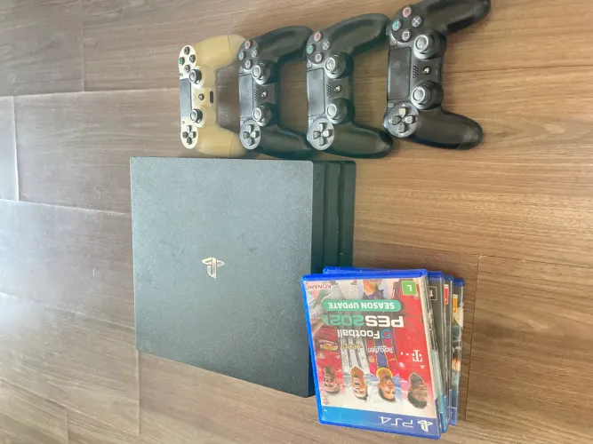 ? PS4 COMPLETÃO + 4 CONTROLES + VÁRIOS JOGOS - PRONTO PRA FESTA!