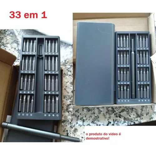 Conjunto de Cabeça de Chave de Fenda Phillips 33 em 1