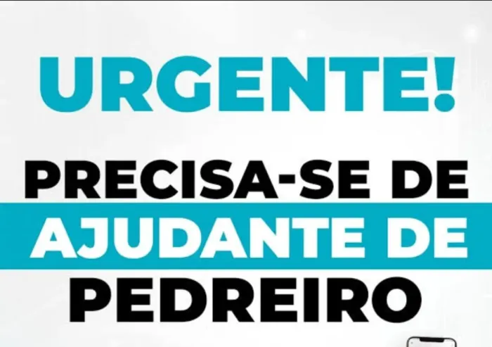 ajudante para trabalhar em caieiras 