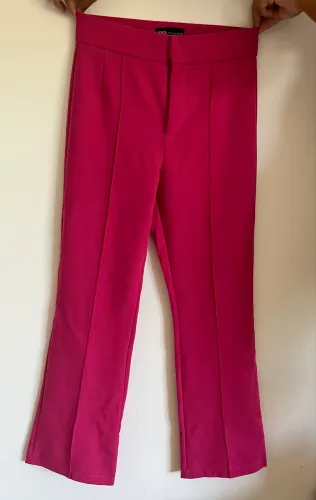 Calça Alfaiataria Zara Rosa M