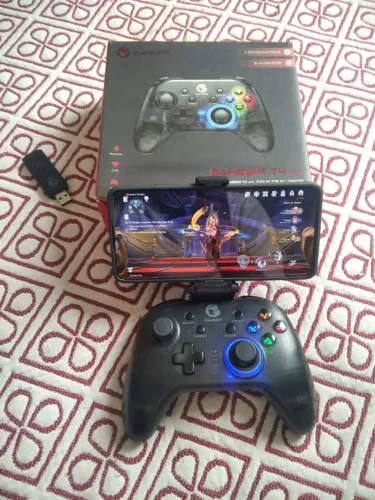 Controle GameSir T4 Pro Original - Bluetooth/2.4G (PC, Xbox, Switch, iOS e Android)