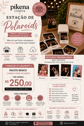 Estação de Polaroids / Foto Lembrança