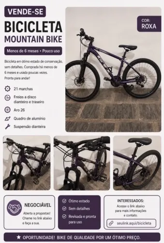Bicicleta Mountain Bike