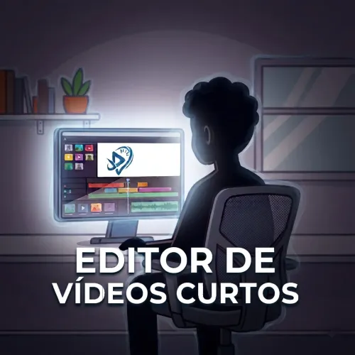 Faço edição de vídeos curtos.
