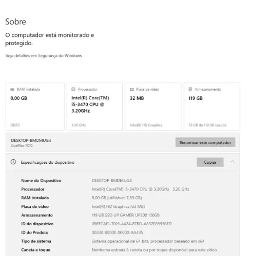 Dell OptiPlex 7010 i5 | 8GB RAM | SSD 120GB - Rápido e Econômico