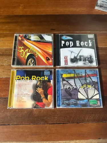 Pop Rock - Coletâneas - Lote c/ 4 CDS