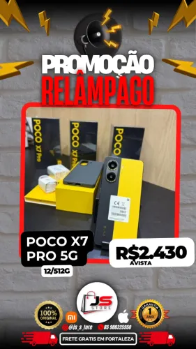 poco x7 pro 5g 12/512g baixou