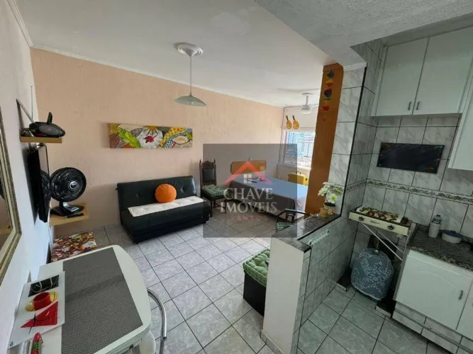 Studio com 1 dormitório à venda, 39 m² por R$ 320.000,00 - Gonzaga - Santos/SP