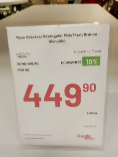 MESA DOBRÁVEL RETANGULAR 