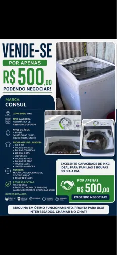 Máquina de lavar por apenas R$ 500!
