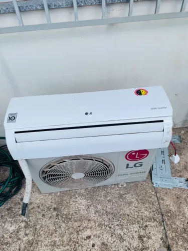 Central de ar LG dual inverter 9.000 btus instalada