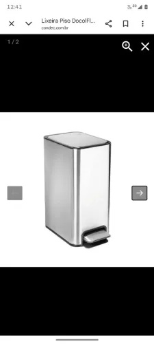 Lixeira Docol 10l