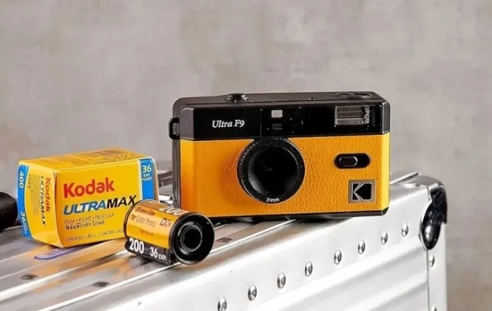 Câmera vintage F9 ultra da Kodak