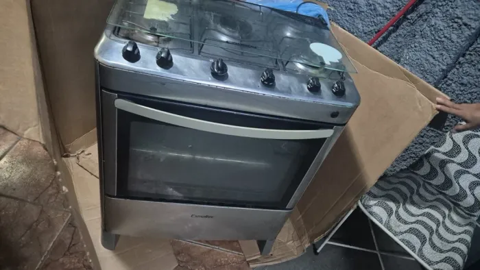 Fogão 5 bocas esmaltec inox