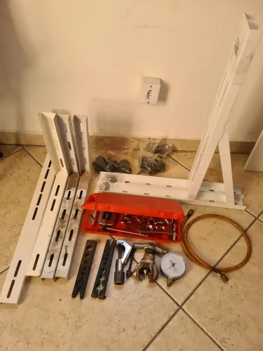 Kit flangeador, kit alargador e suporte p 36000 btus