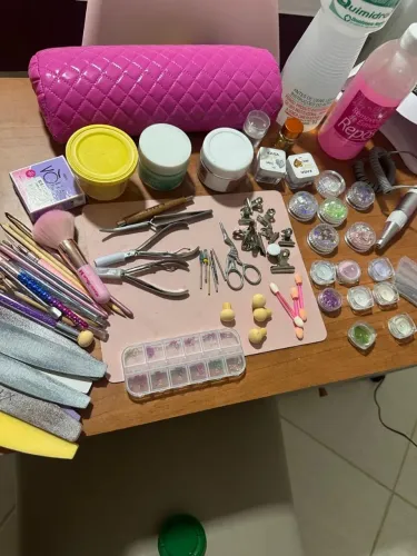 Kit Completo para Alongamento de Unhas - Pronto para Trabalhar
