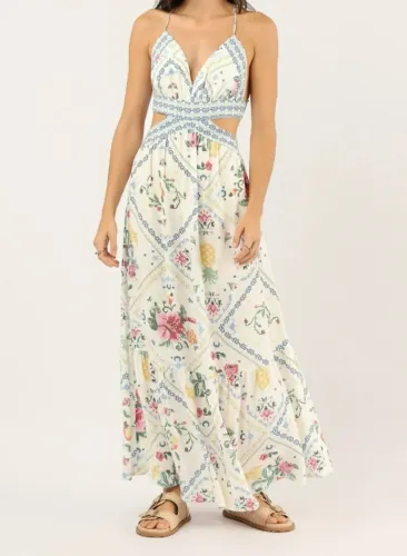 Vestido Riachuelo Longo Estampado