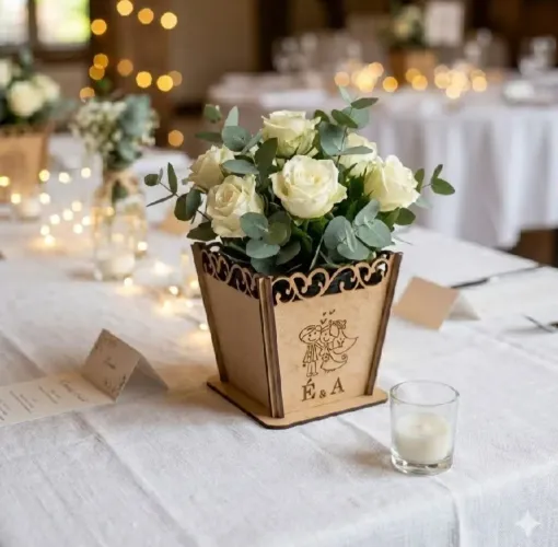 VASINHOS DECORATIVOS DE MDF PARA CASAMENTO