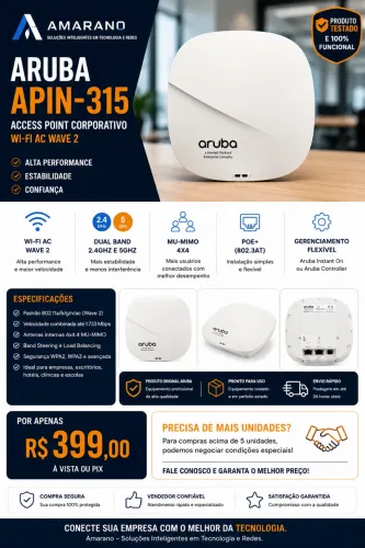 Aruba APIN-315 Access Point Corporativo Wi-Fi AC Wave 2