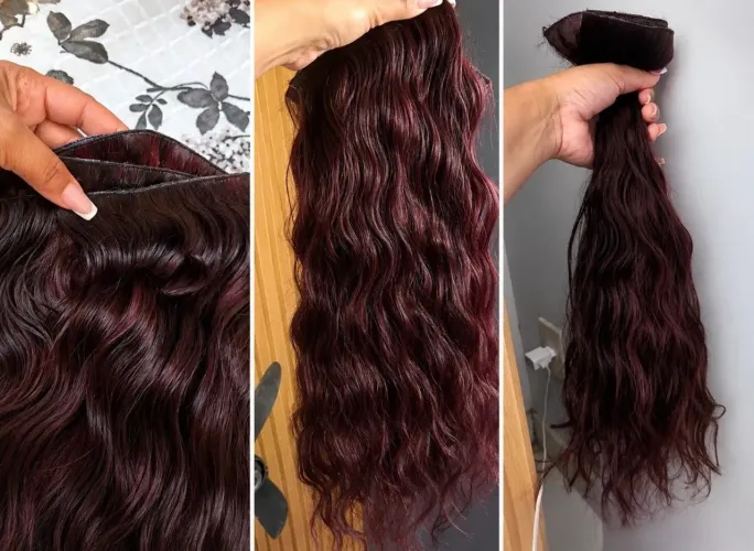 Cabelo 55 centímetros 200 gramas na fita