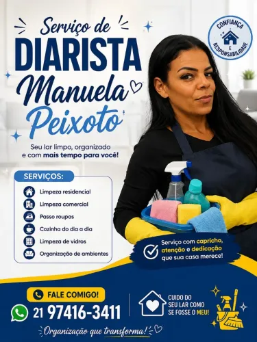 Faço todo tipo de faxina arrumação