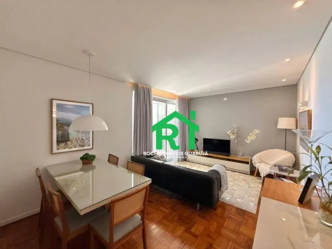 Apartamento frente mar com 3 quartos (1 suíte), 1 vaga à venda em Pitangueiras, Guarujá