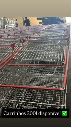 Carrinho 200 Litros Profissional - Ideal para Mercados e Atacado