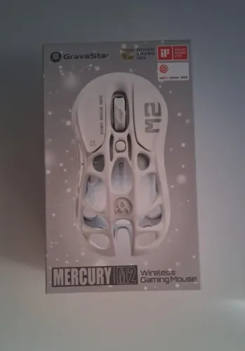 Mouse Gravastar Mercury M2 - Opaline White (Novo)