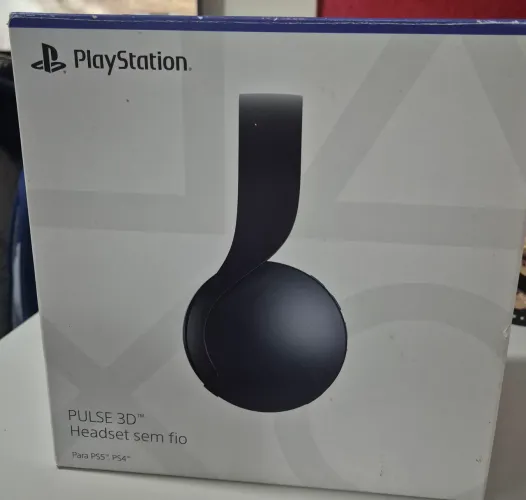 Headset Sem Fio Pulse 3D PS5 / PS4 Midnight Black - Completo na Caixa!