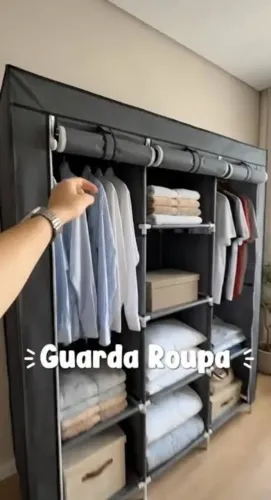 CLOSET GUARDA ROUPA ? 8 PRATELEIRAS E 2 CABIDEIROS