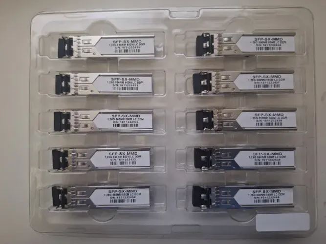 Kit 10 conectores Transceiver GBIC Sfp-sx-mmd 1.25 Gbps - LC - MMD
