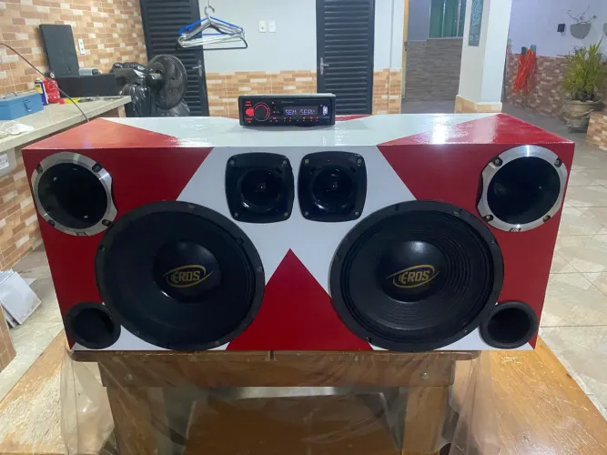 Caixa trio +som pioneer com Bluetooth