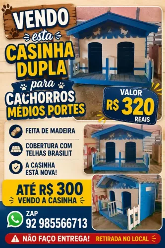 Vendo duas casinhas pra cachorros ou gatos